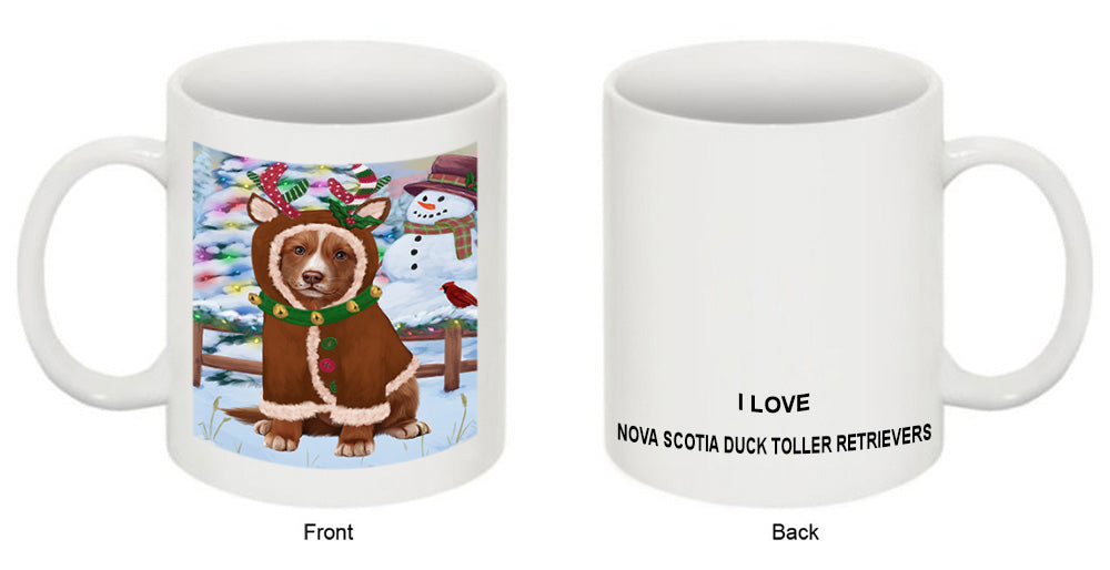 Christmas Gingerbread House Candyfest Nova Scotia Duck Toller Retriever Dog Coffee Mug MUG51857