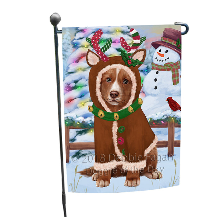 Christmas Gingerbread House Candyfest Nova Scotia Duck Toller Retriever Dog Garden Flag GFLG57087