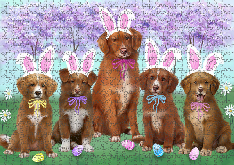 Easter Holiday Nova Scotia Duck Toller Retrievers Dog Puzzle  PUZL95992