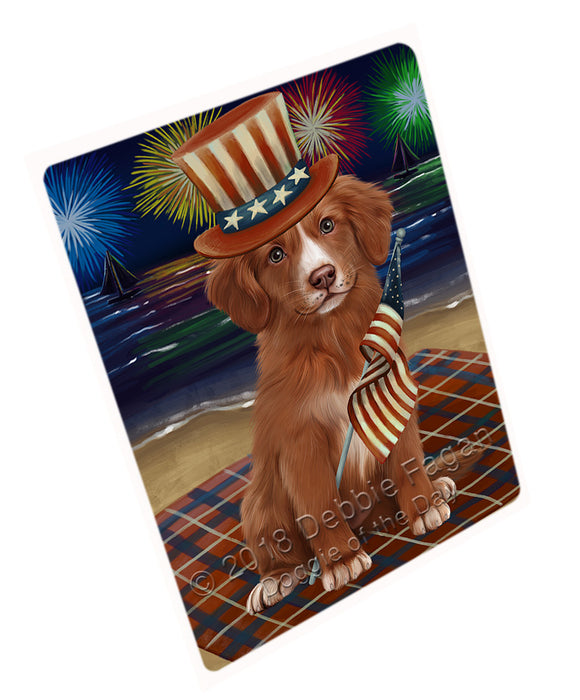 4th of July Independence Day Firework Nova Scotia Duck Toller Retriever Dog Magnet MAG76041 (Small 5.5" x 4.25")