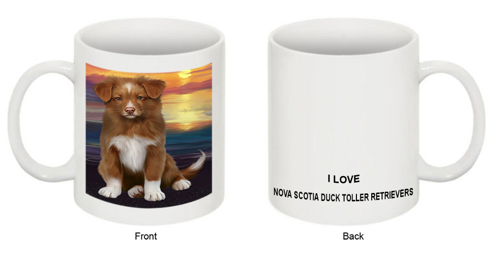 Sunset Nova Scotia Duck Toller Retriever Dog Coffee Mug MUG52564