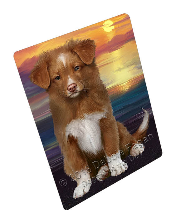 Sunset Nova Scotia Duck Toller Retriever Dog Small Magnet MAG76291