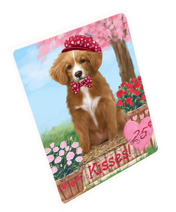 Rosie 25 Cent Kisses Nova Scotia Duck Toller Retriever Dog Large Refrigerator / Dishwasher Magnet RMAG98124