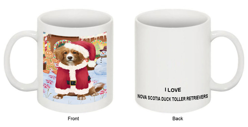 Christmas Gingerbread House Candyfest Nova Scotia Duck Toller Retriever Dog Coffee Mug MUG51858