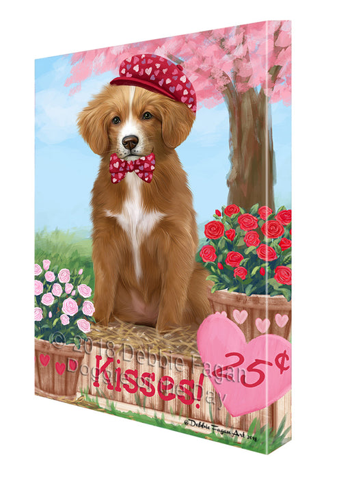 Rosie 25 Cent Kisses Nova Scotia Duck Toller Retriever Dog Canvas Print Wall Art Décor CVS126008