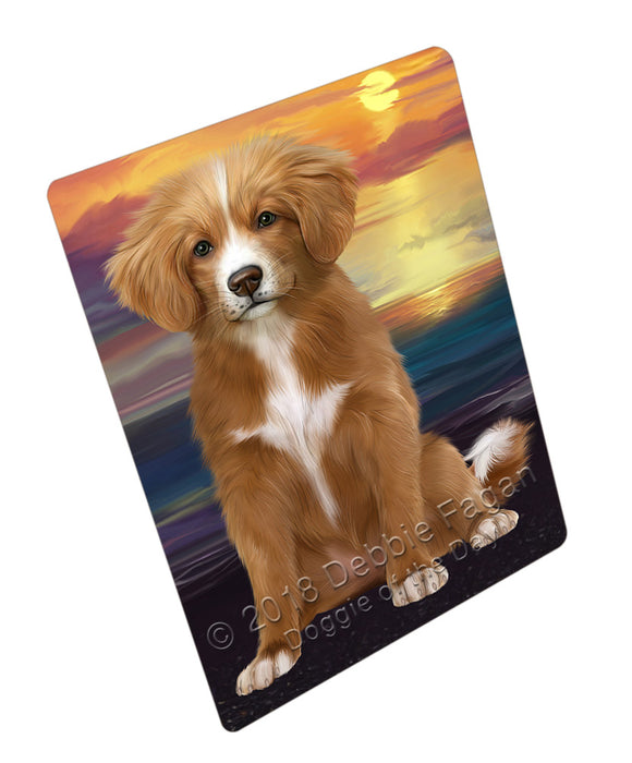 Sunset Nova Scotia Duck Toller Retriever Dog Small Magnet MAG76292