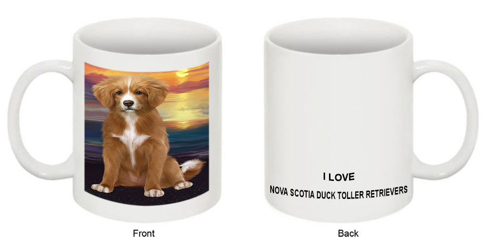 Sunset Nova Scotia Duck Toller Retriever Dog Coffee Mug MUG52565