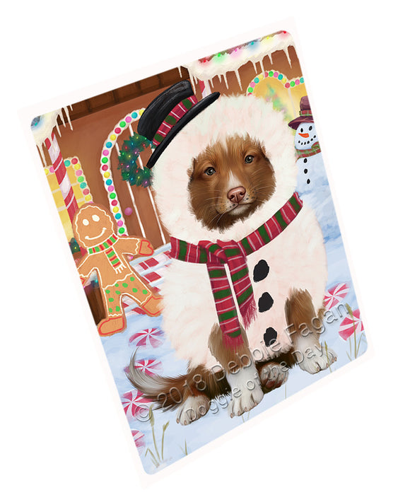 Christmas Gingerbread House Candyfest Nova Scotia Duck Toller Retriever Dog Blanket BLNKT127569