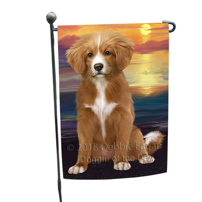 Sunset Nova Scotia Duck Toller Retriever Dog Garden Flag GFLG65135
