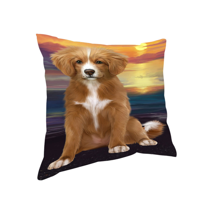 Sunset Nova Scotia Duck Toller Retriever Dog Pillow PIL86516