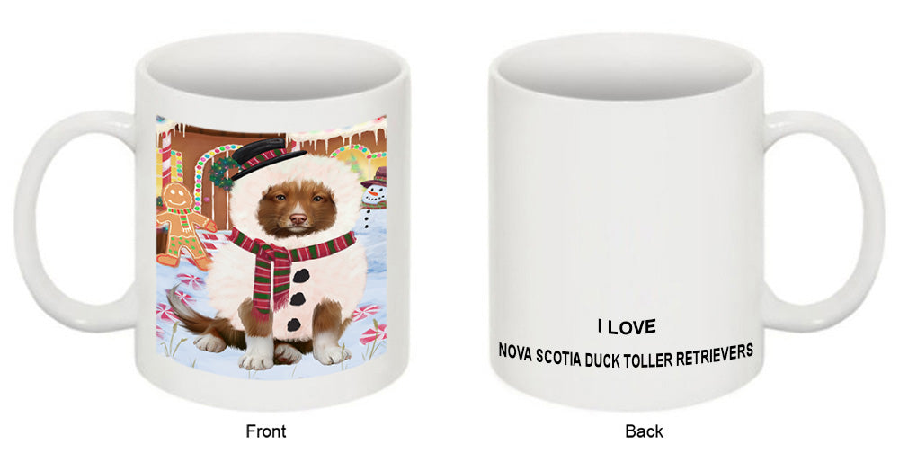 Christmas Gingerbread House Candyfest Nova Scotia Duck Toller Retriever Dog Coffee Mug MUG51859