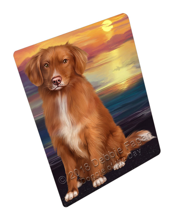 Sunset Nova Scotia Duck Toller Retriever Dog Small Magnet MAG76293