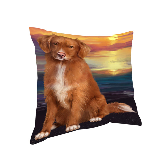 Sunset Nova Scotia Duck Toller Retriever Dog Pillow PIL86520
