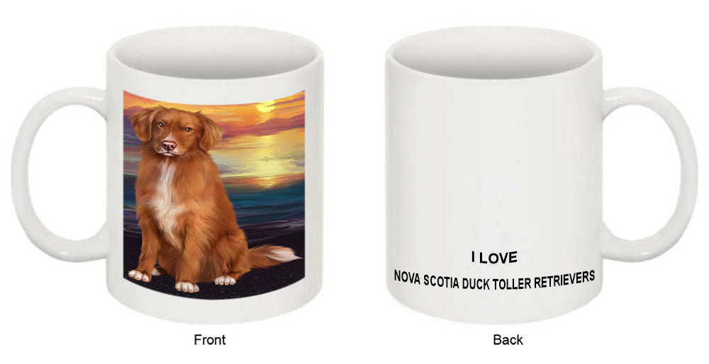 Sunset Nova Scotia Duck Toller Retriever Dog Coffee Mug MUG52566