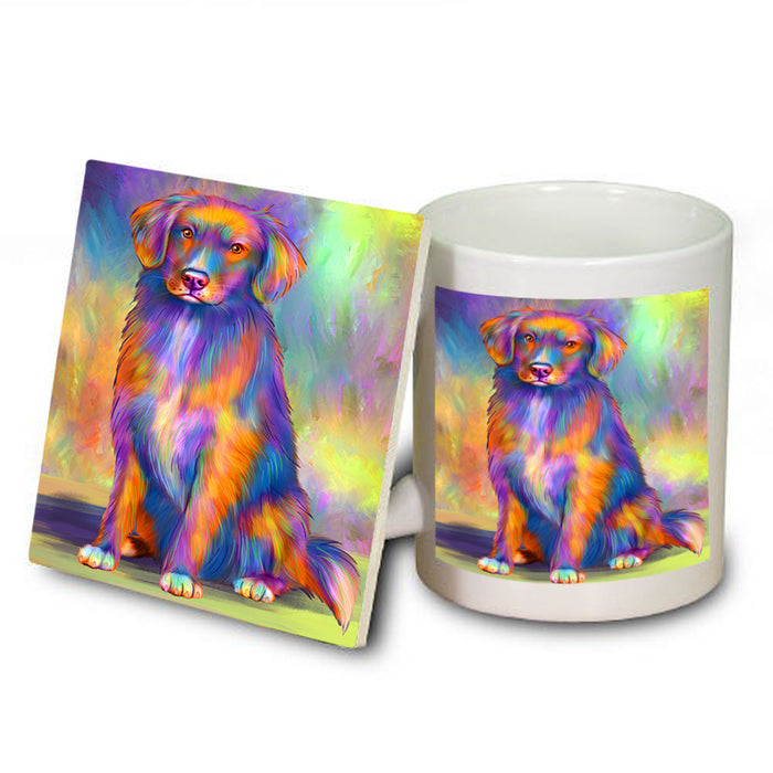 Paradise Wave Nova Scotia Duck Toller Retriever Dog Mug and Coaster Set MUC56713