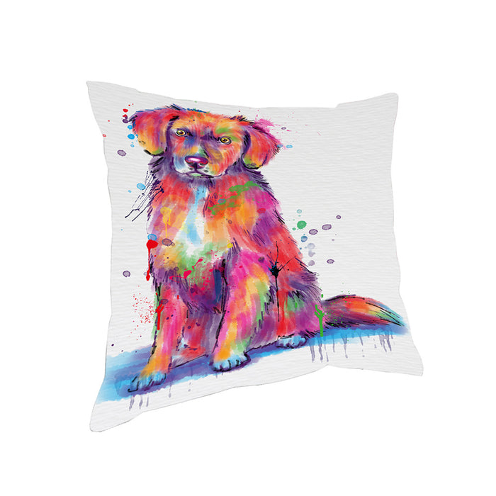 Watercolor Nova Scotia Duck Toller Retriever Dog Pillow PIL83788