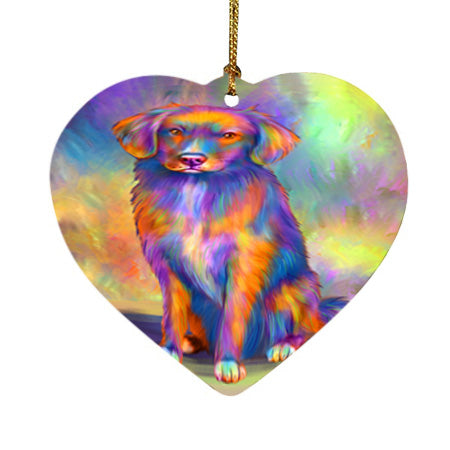 Paradise Wave Nova Scotia Duck Toller Retriever Dog Heart Christmas Ornament HPOR57077