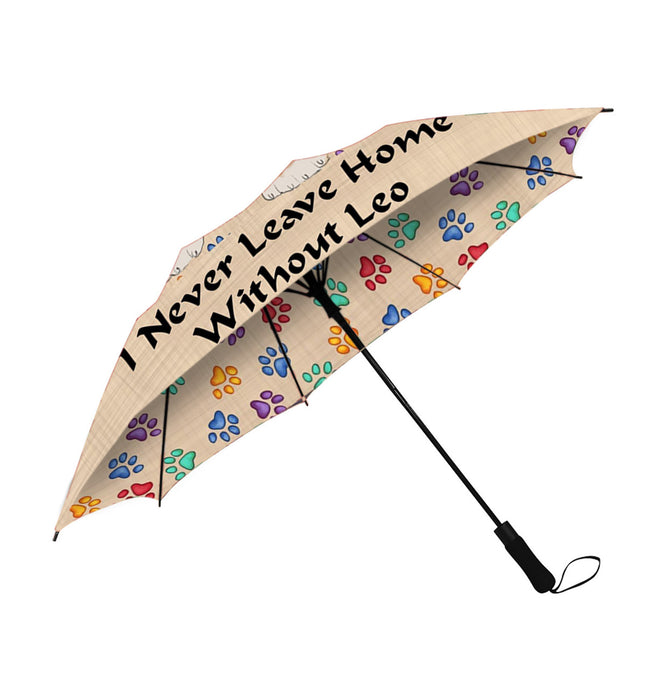 Custom Pet Name Personalized I never Leave Home Nova Scotia Duck Toller Retriever Dog Semi-Automatic Foldable Umbrella