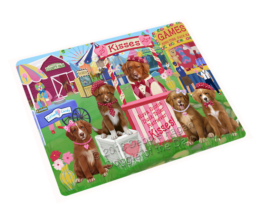 Carnival Kissing Booth Nova Scotia Duck Tolling Retrievers Dog Large Refrigerator / Dishwasher Magnet RMAG97722