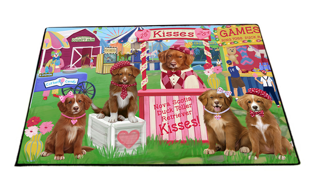 Carnival Kissing Booth Nova Scotia Duck Tolling Retrievers Dog Floormat FLMS52989