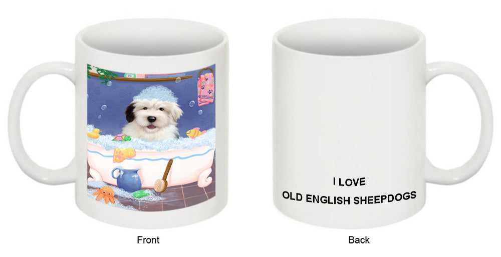 Rub A Dub Dog In A Tub Old English Sheepdog Coffee Mug MUG52801