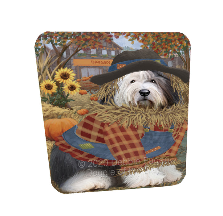 Halloween 'Round Town Old English Sheepdogs Coasters Set of 4 CSTA57971