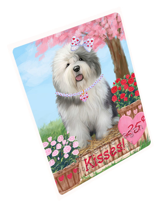 Rosie 25 Cent Kisses Old English Sheepdog Magnet MAG73068 (Small 5.5" x 4.25")
