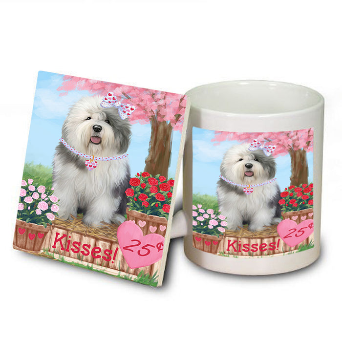 Rosie 25 Cent Kisses Old English Sheepdog Mug and Coaster Set MUC55969