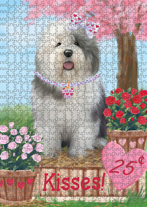 Rosie 25 Cent Kisses Old English Sheepdog Puzzle with Photo Tin PUZL92112