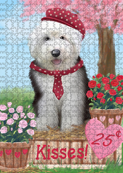 Rosie 25 Cent Kisses Old English Sheepdog Puzzle with Photo Tin PUZL92116