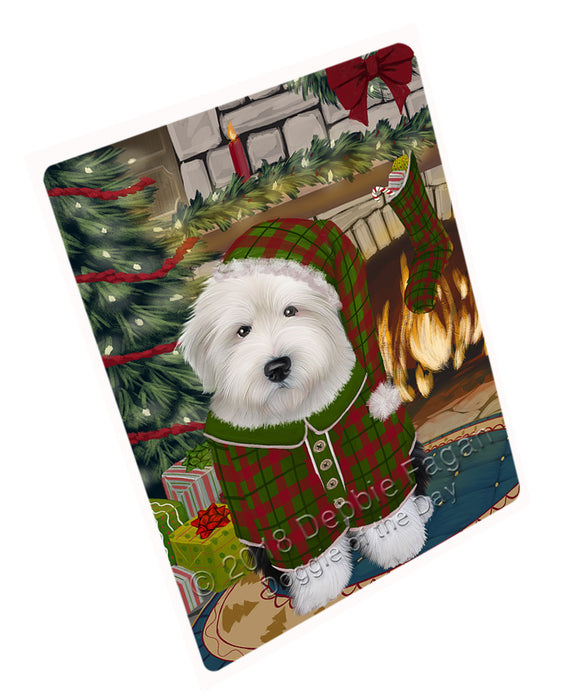 The Stocking was Hung Old English Sheepdog Magnet MAG71244 (Small 5.5" x 4.25")
