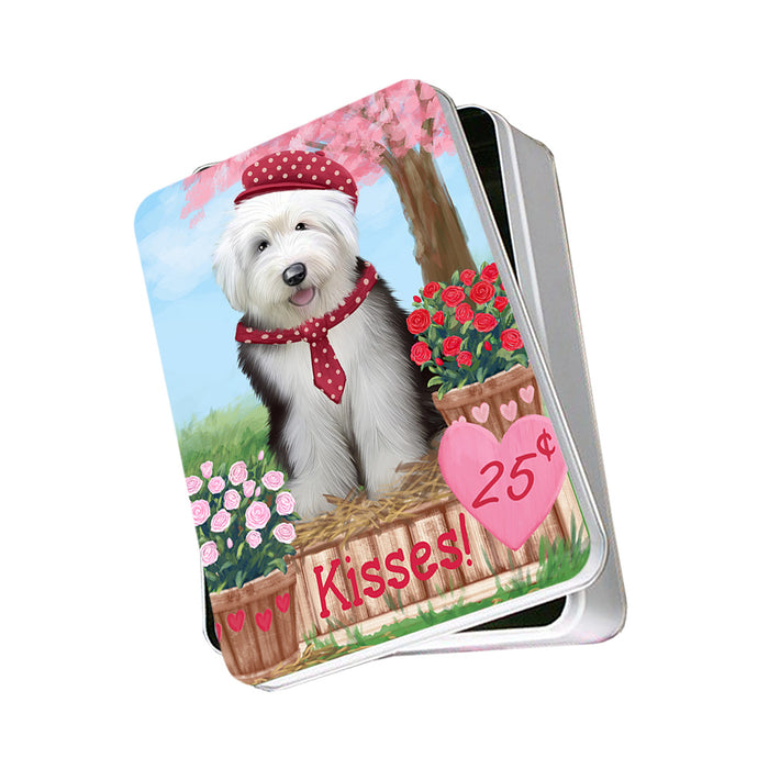 Rosie 25 Cent Kisses Old English Sheepdog Photo Storage Tin PITN55921