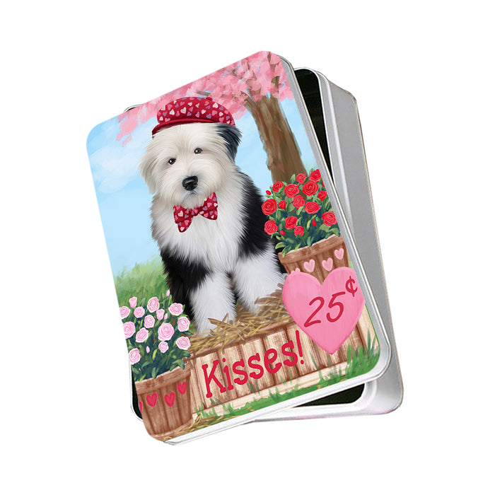 Rosie 25 Cent Kisses Old English Sheepdog Photo Storage Tin PITN55922
