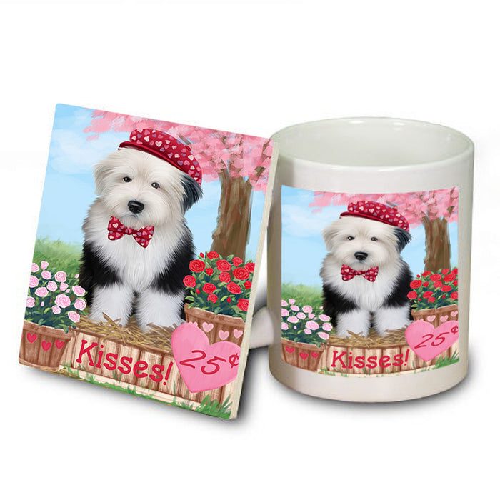 Rosie 25 Cent Kisses Old English Sheepdog Mug and Coaster Set MUC55971
