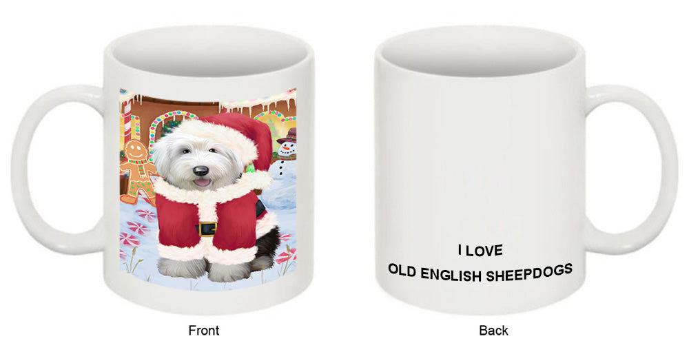 Christmas Gingerbread House Candyfest Old English Sheepdog Coffee Mug MUG51862