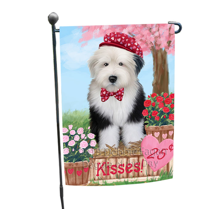 Rosie 25 Cent Kisses Old English Sheepdog Garden Flag GFLG56527