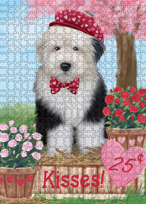 Rosie 25 Cent Kisses Old English Sheepdog Puzzle with Photo Tin PUZL92120