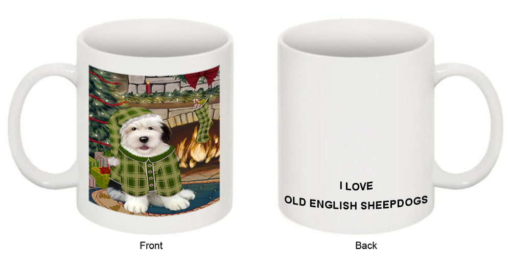 The Stocking was Hung Old English Sheepdog Coffee Mug MUG50769