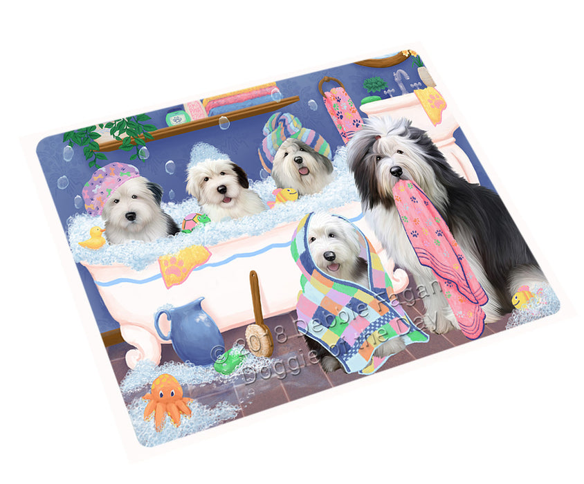 Rub A Dub Dogs In A Tub Old English Sheepdogs Magnet MAG75552 (Small 5.5" x 4.25")