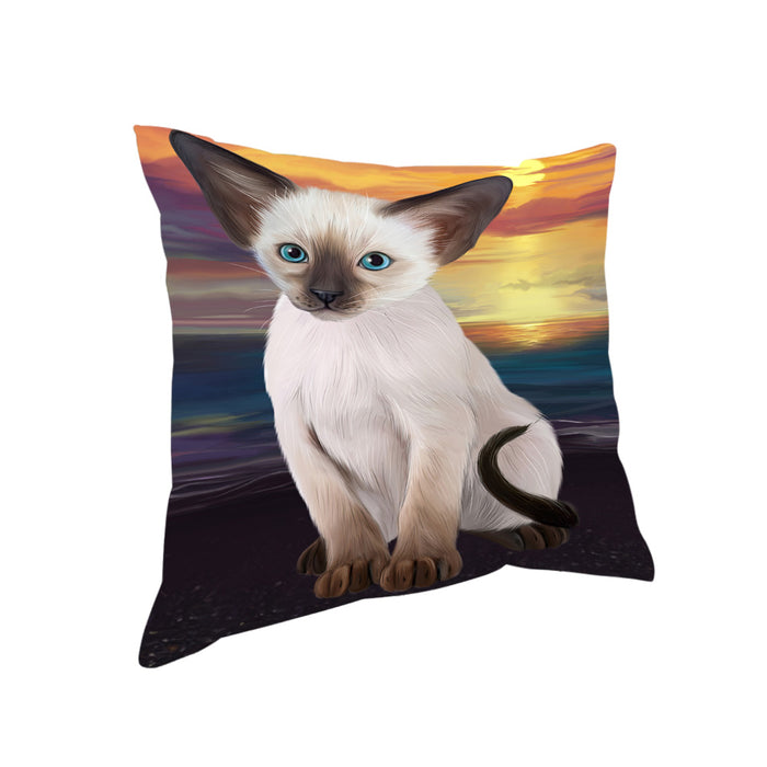 Sunset Oriental Blue Point Siamese Cat Dog Pillow PIL86528