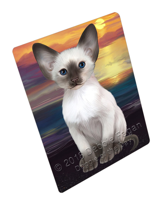 Sunset Oriental Blue Point Siamese Cat Dog Mini Magnet MAG76753