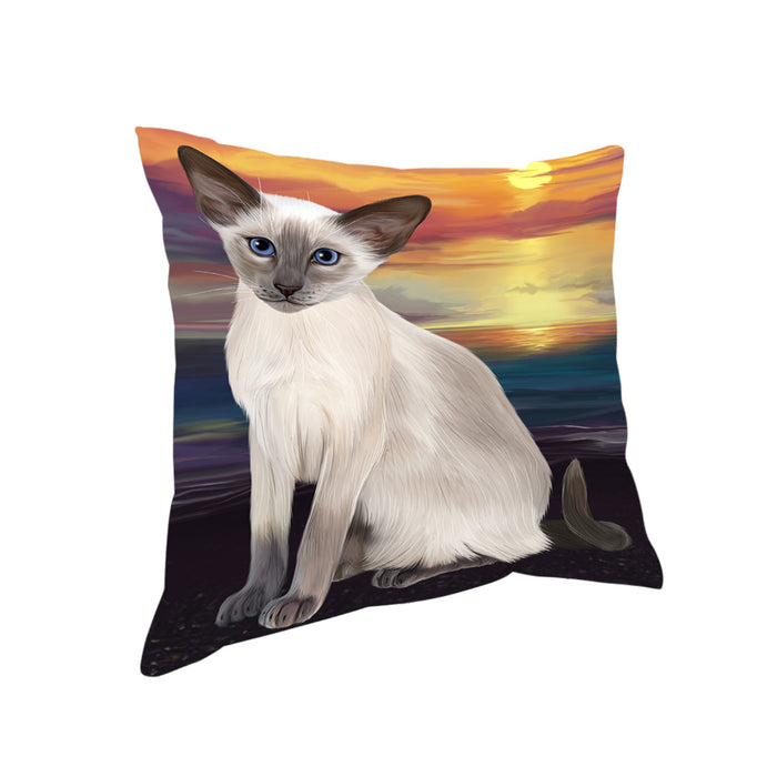 Sunset Oriental Blue Point Siamese Cat Dog Pillow PIL86540