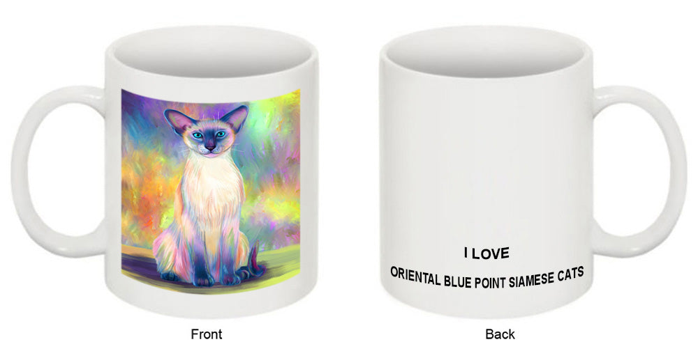 Paradise Wave Oriental Blue Point Siamese Cat Coffee Mug MUG51473