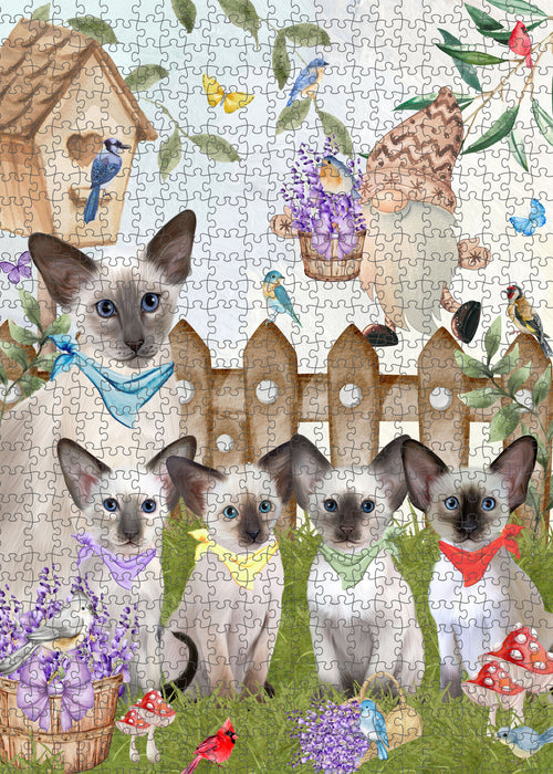 Oriental Blue-Point Siamese Jigsaw Puzzle for Adult: Explore a Variety of Designs, Custom, Personalized, Interlocking Puzzles Games, Cat and Pet Lovers Gift