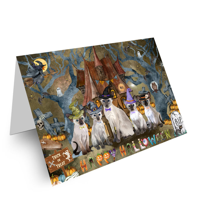 Oriental Blue-Point Siamese Greeting Cards & Note Cards, Explore a Variety of Personalized Designs, Custom, Invitation Card with Envelopes, Cat and Pet Lovers Gift