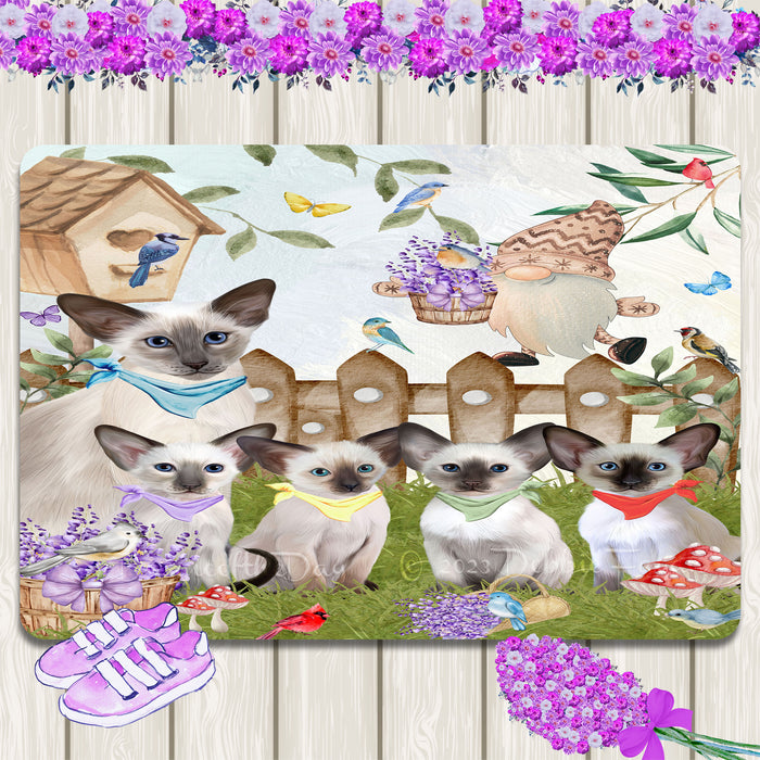 Oriental Blue-Point Siamese Area Rug and Runner, Explore a Variety of Designs, Indoor Floor Carpet Rugs for Living Room and Home, Personalized, Custom, Cat Gift for Pet Lovers