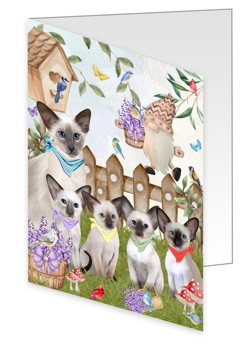 Oriental Blue-Point Siamese Greeting Cards & Note Cards with Envelopes: Explore a Variety of Designs, Custom, Invitation Card Multi Pack, Personalized, Gift for Pet and Cat Lovers