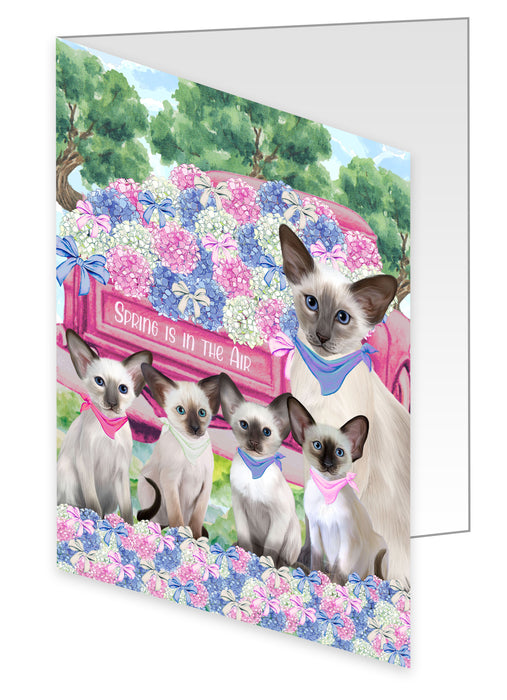 Oriental Blue-Point Siamese Greeting Cards & Note Cards with Envelopes, Explore a Variety of Designs, Custom, Personalized, Multi Pack Pet Gift for Cat Lovers