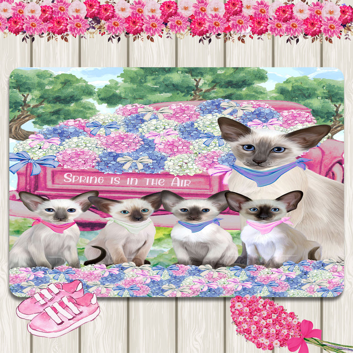 Oriental Blue-Point Siamese Area Rug and Runner: Explore a Variety of Custom Designs, Personalized, Floor Carpet Indoor Rugs for Home and Living Room, Gift for Pet and Cat Lovers