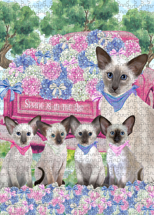 Oriental Blue-Point Siamese Jigsaw Puzzle for Adult, Interlocking Puzzles Games, Personalized, Explore a Variety of Designs, Custom, Cat Gift for Pet Lovers